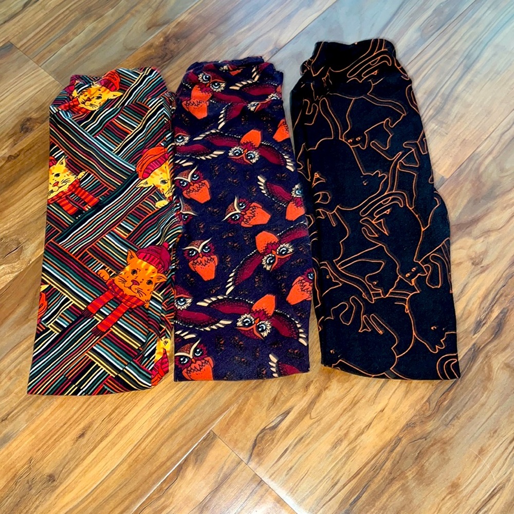 Lularoe girls Fall themed leggings
